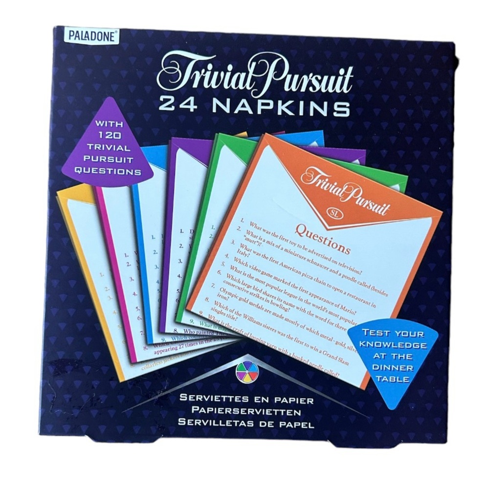 NWT Trivial Pursuit Party Game Napkins